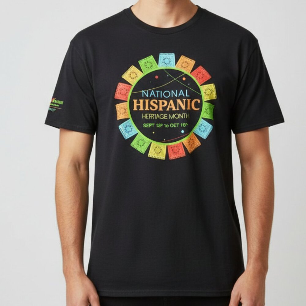 Anvil by Gildan National Hispanic Heritage Month T-Shirt Multi-Color‎ L